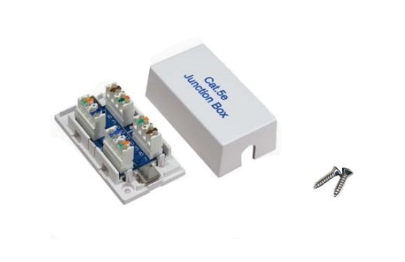 CAT 5E CAT5E Junction Box Type 110 Punch Down Ethernet Network Extender Adapter