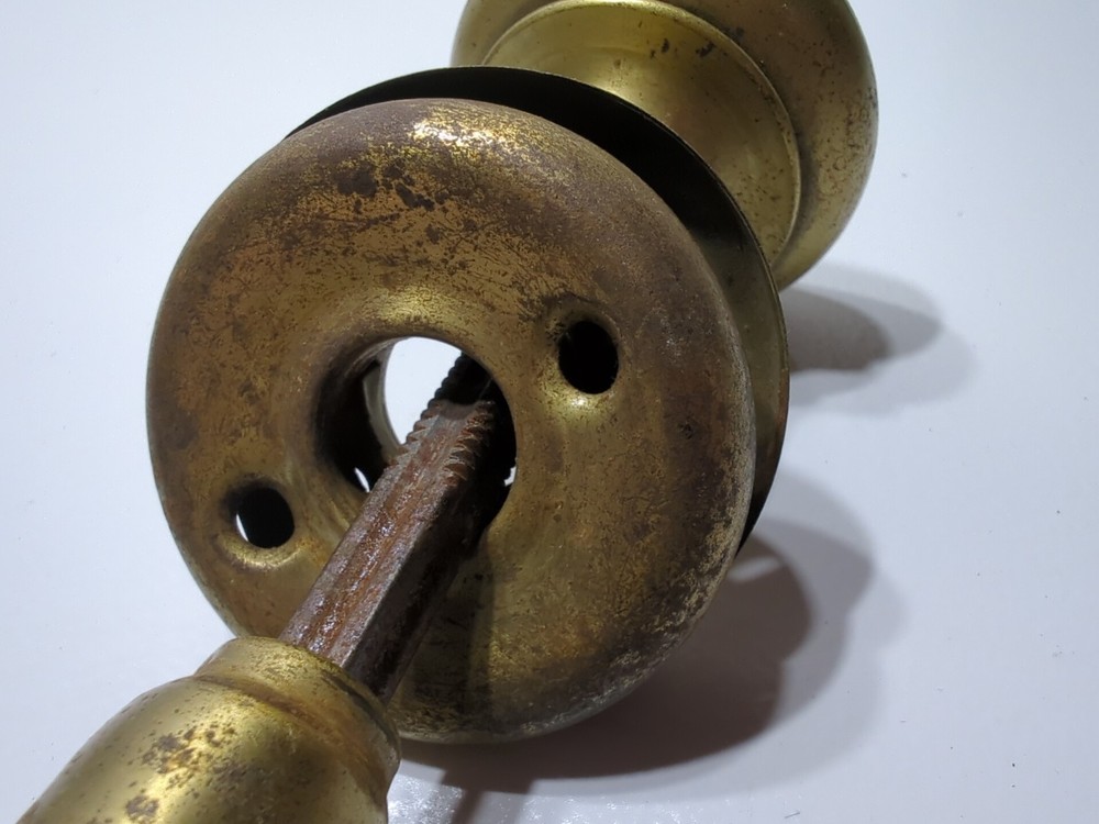 ✨VINTAGE✨ Brass Door Knobs Handles Plates Old