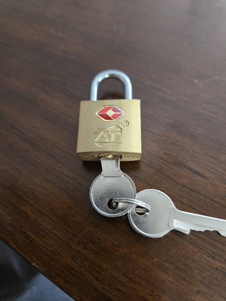 TSA Approved Luggage Lock With Keys Used