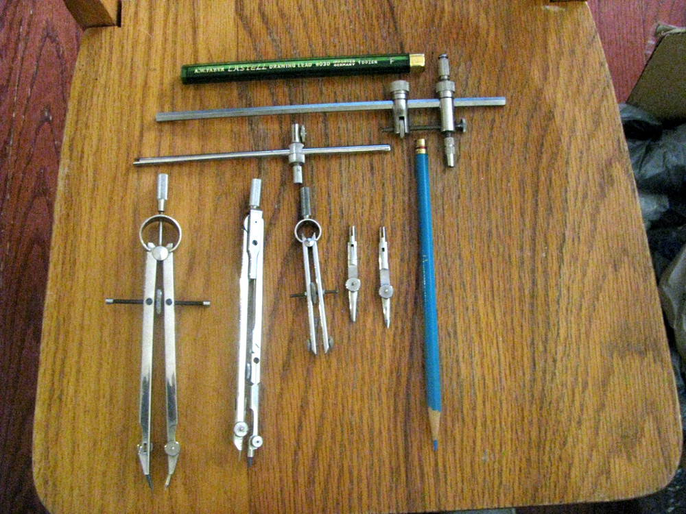 Drafting Tools Compass Lettering Beam Pickett Elliott Post