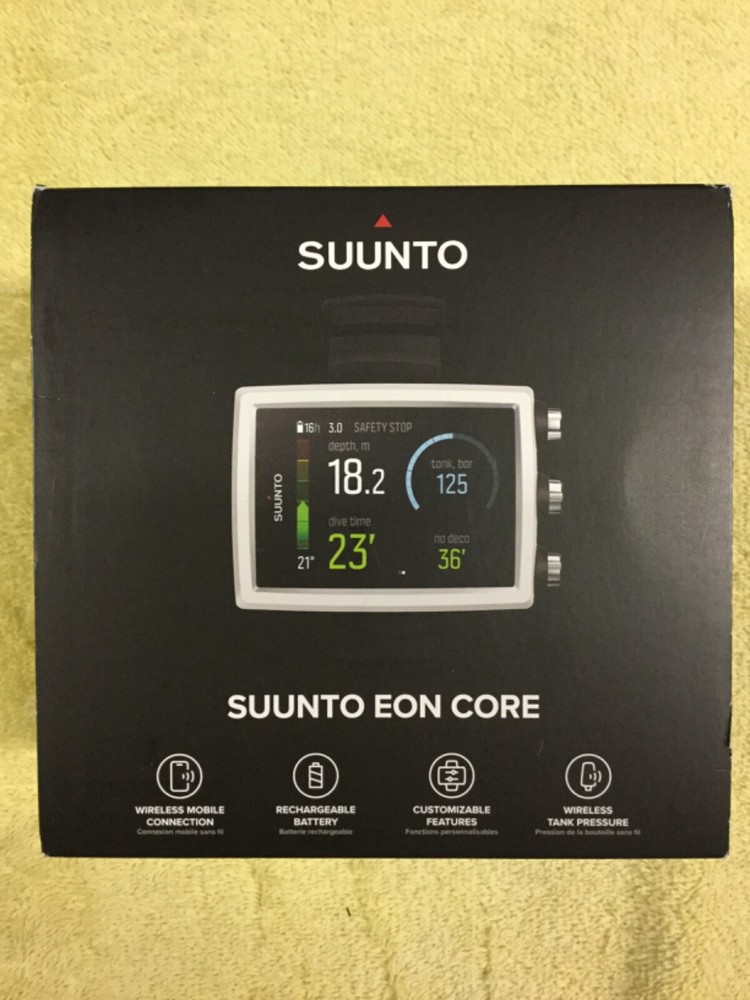 SUUNTO Eon Core White Scuba Dive Computer with Bungee Strap