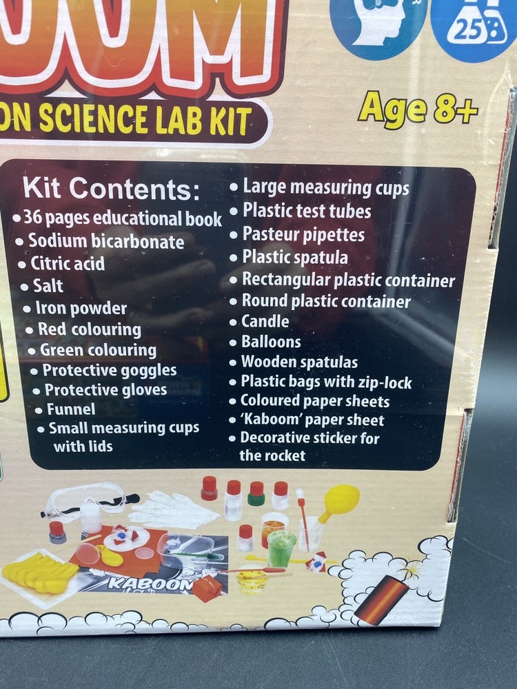Playz Kaboom! Explosive Combustion Science Lab Kit STEM Experiments NEW!
