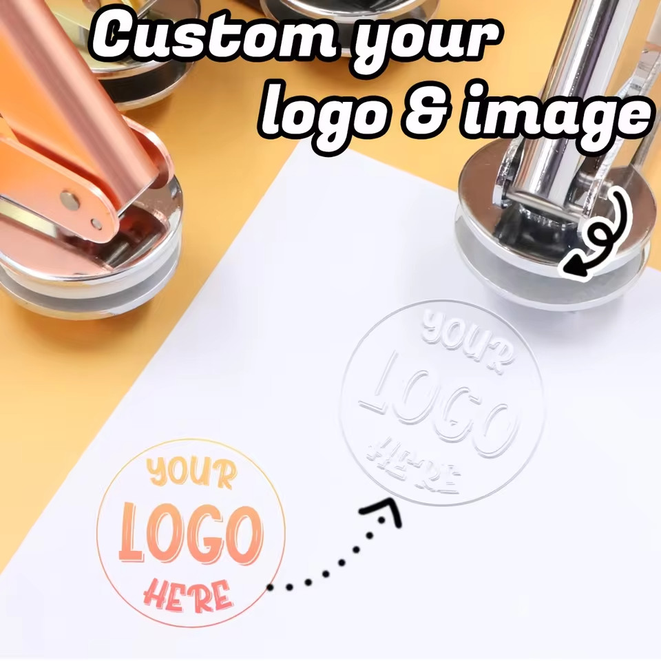 Embosser Stamp LOGO Customized Wedding Library Book Private Seals Customization
