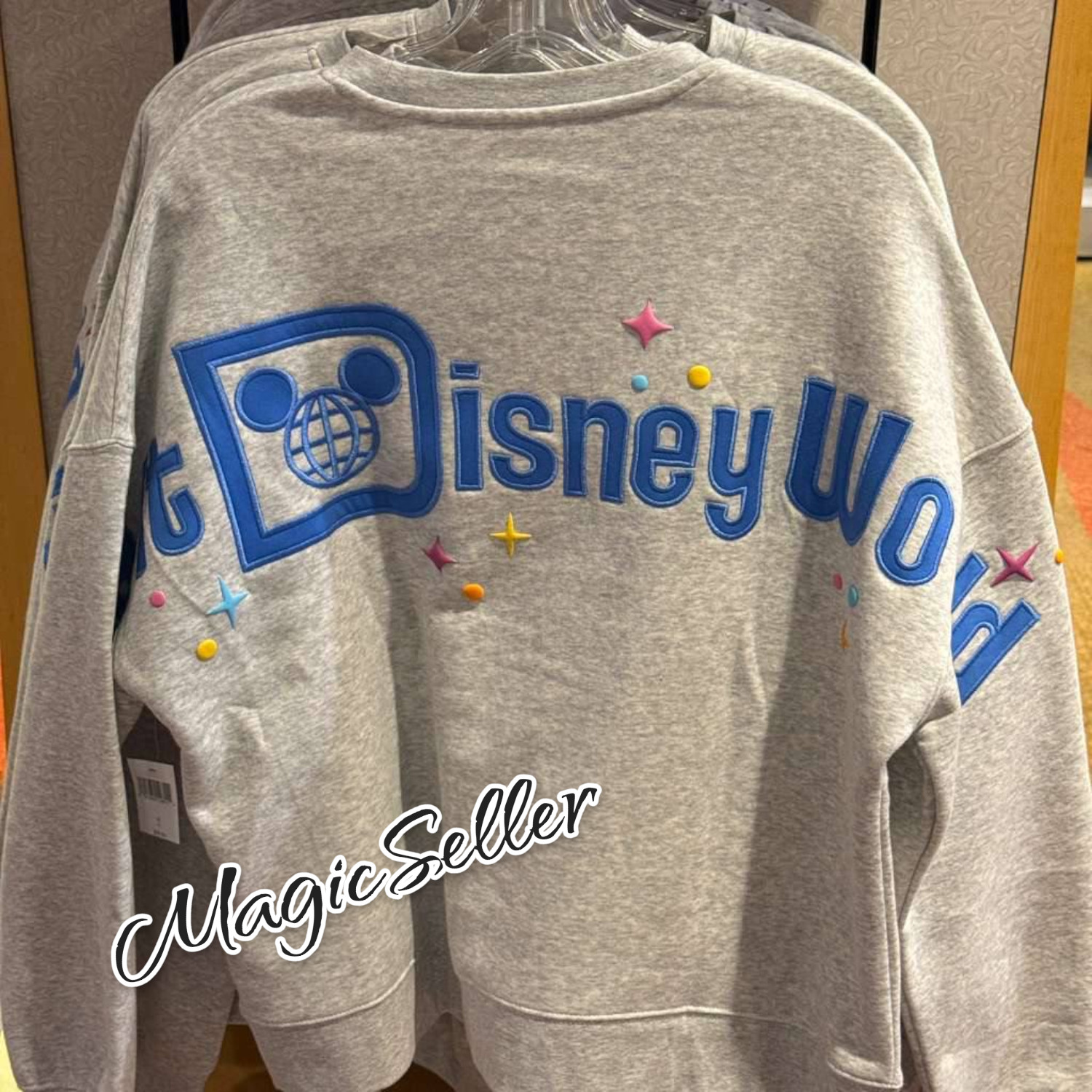 2026 Disney World Mickey & Minnie Teacup Best Day Ever Pullover Sweatshirt S