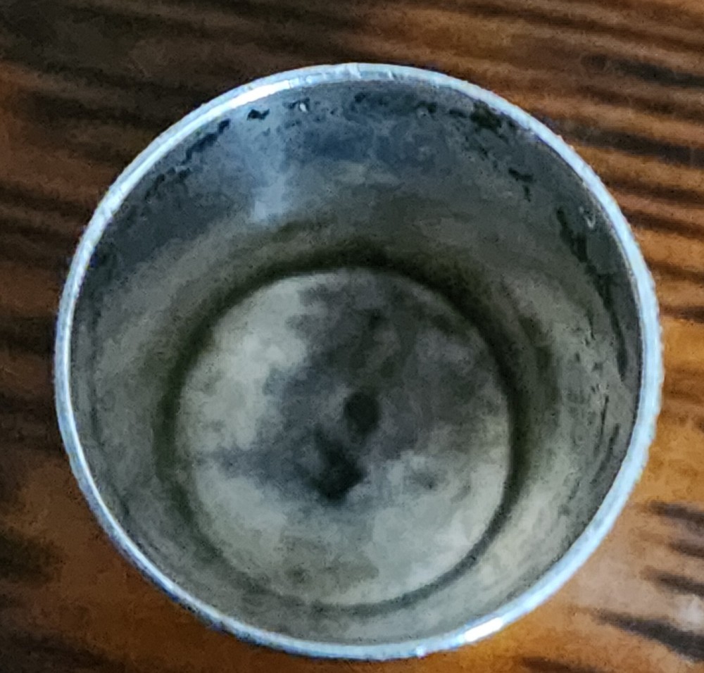 ANTIQUE STERLING SILVER FLORAL THIMBLE
