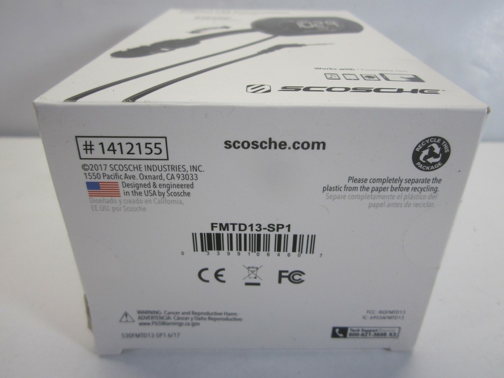 Scosche Digital FM Transmitter w/ Back Lit Display & Flex-Neck (New Sealed)