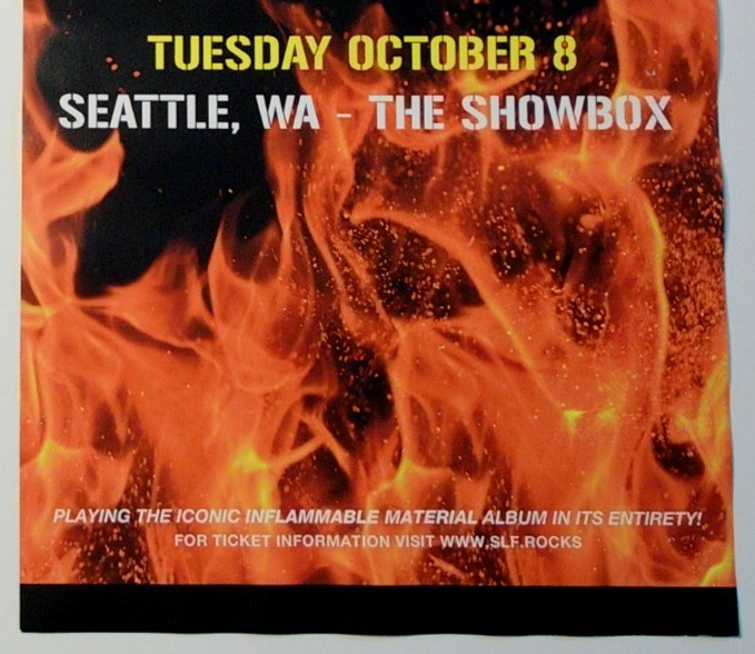 Stiff Little Fingers Poster 2019 Original Concert Show Flyer w/ Avengers