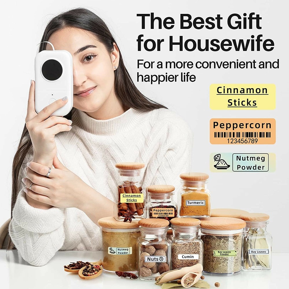 Phomemo D30 Mini Label Maker Machine Portable Wireless Small Thermal Printer