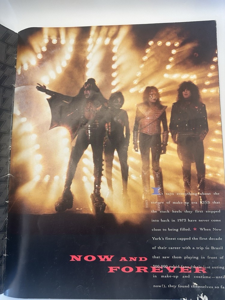 KISS Reunion Tour Book Program 1996-97 Ace Peter Paul Gene