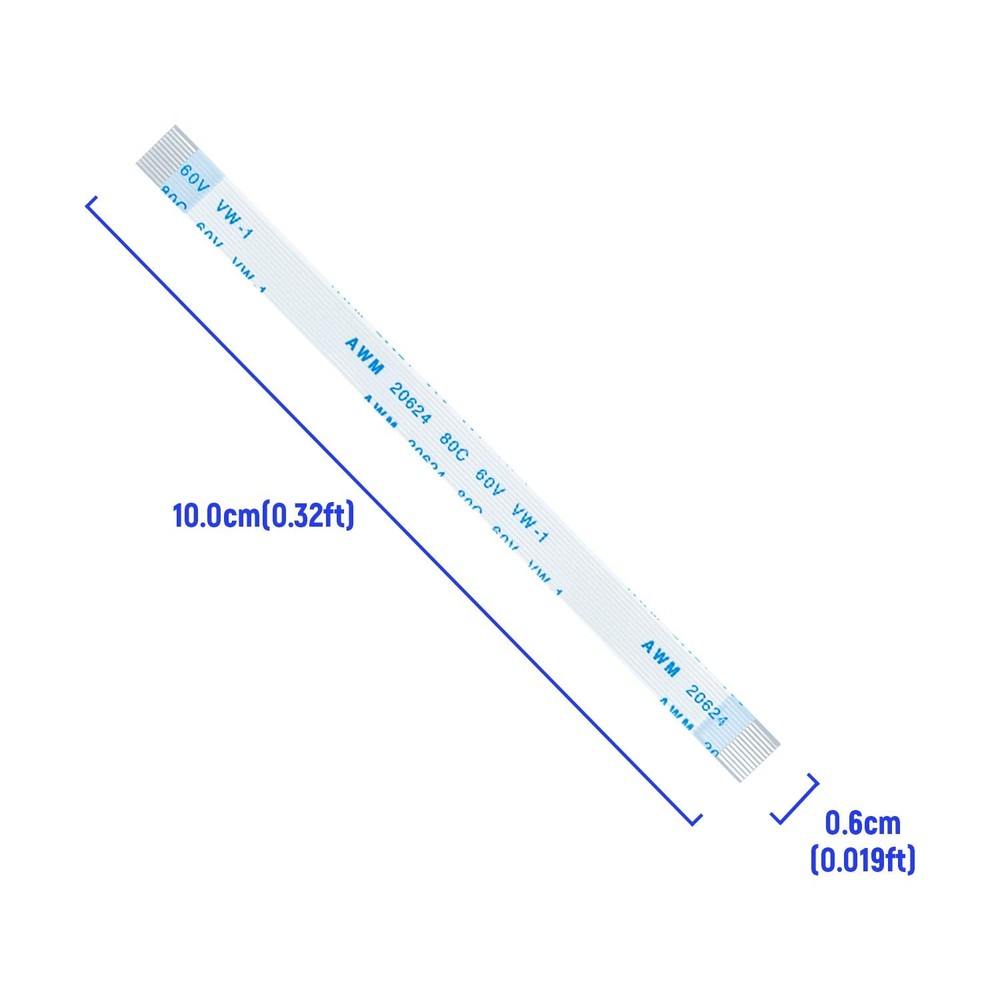 Mcbazel 2-Pack 12 Pin Power Button Flex Ribbon Cable Charging Board white