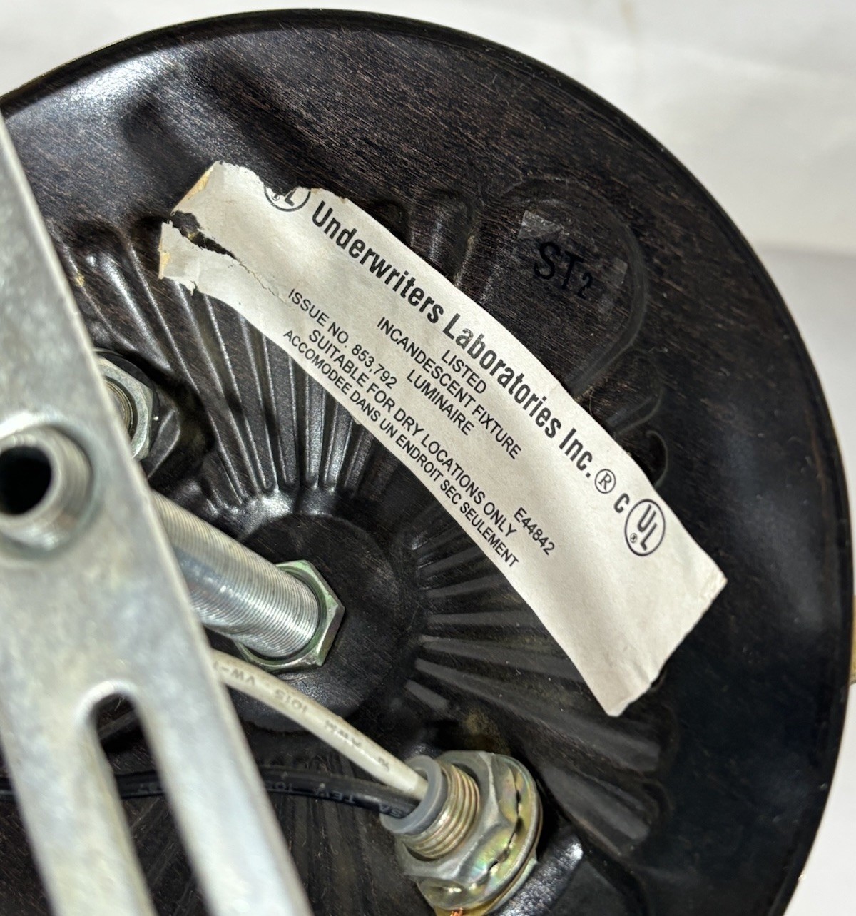 Vintage NOS Murray Feiss Brass Double Wall Sconce 12.5"W 2 Arm