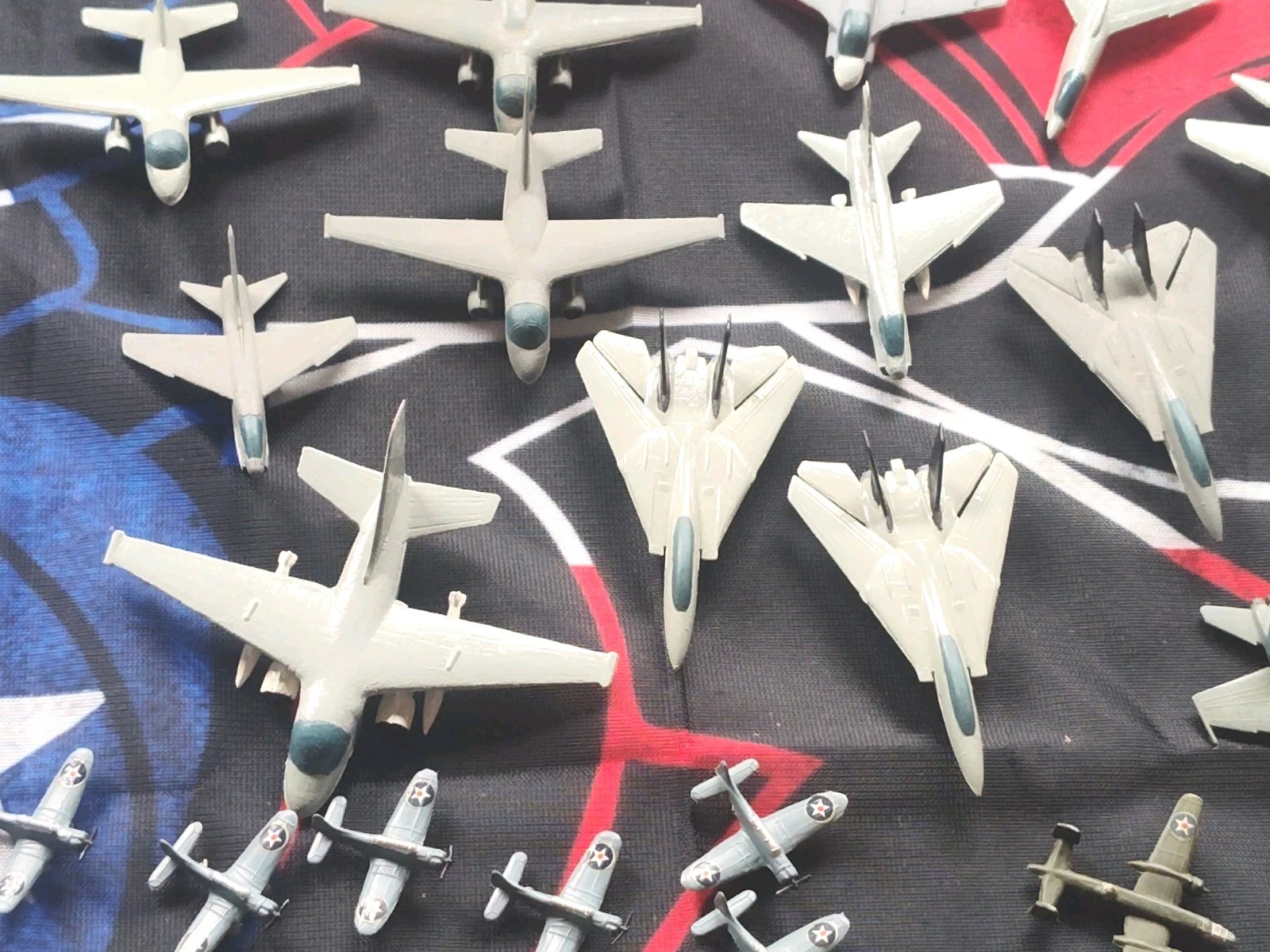 Lot Of 125+ Mini Built Model Airplanes For Aircraft Carriers Plastic 1/2"-2"Long