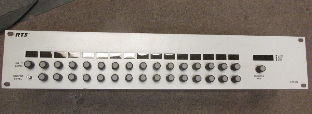 Telex Bosch RTS LCP-102 intercom control panel