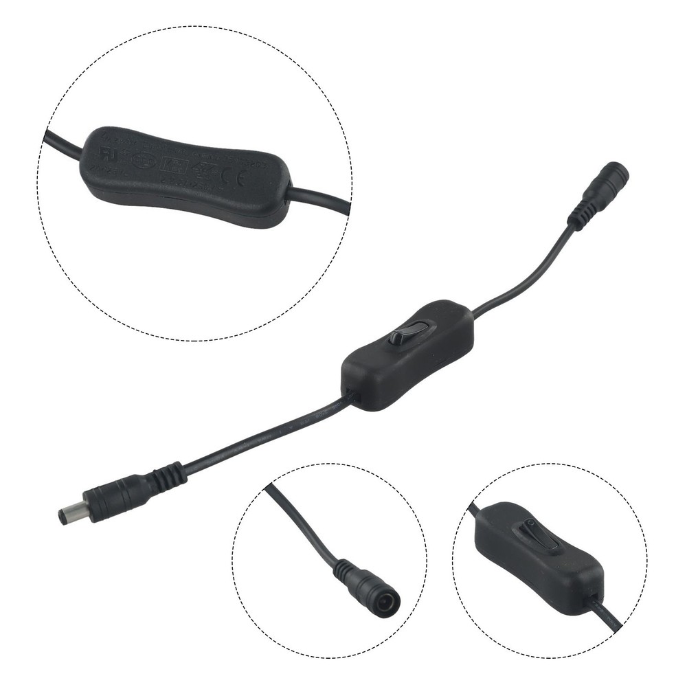 Switch Light Strip On/off Functionality Rocker Switch 5.5x2.1mm 5V-24V