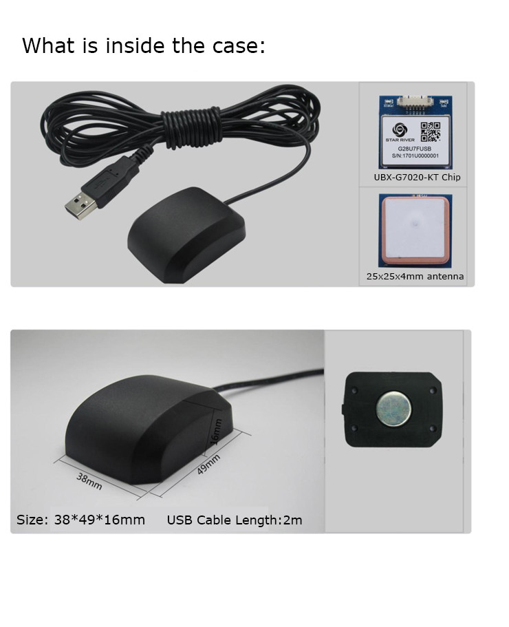 VK-162 USB G-Mouse GPS Dongle Navigation Module for Google Earth Window US Ship