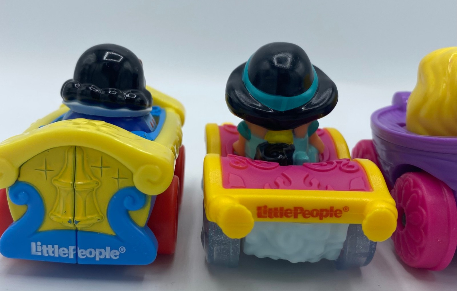 Fisher-Price Little People Princess Wheelies Lot of 4 Disney Cars 2013