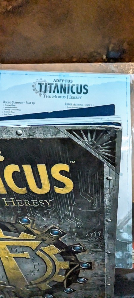 Adeptus Titanicus Rulebook SC, Templates, and Reference Sheets