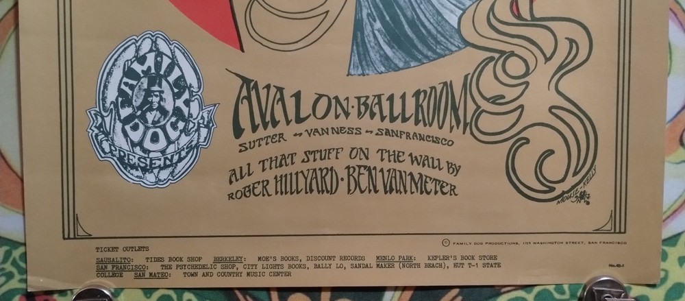 GratefuL Dead QuickSiLVer FD45-2 AVaLon BaLLrOOm PoSter