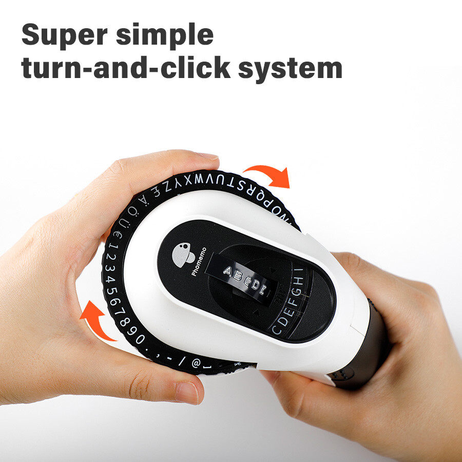 Phomemo E975 Embossing Label Maker Handheld label maker with 6 Label Tapes US