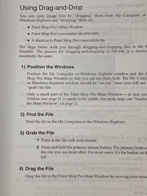 JASC Paint Shop Pro Photo Retouching Image Conversion User's Guide Version 4