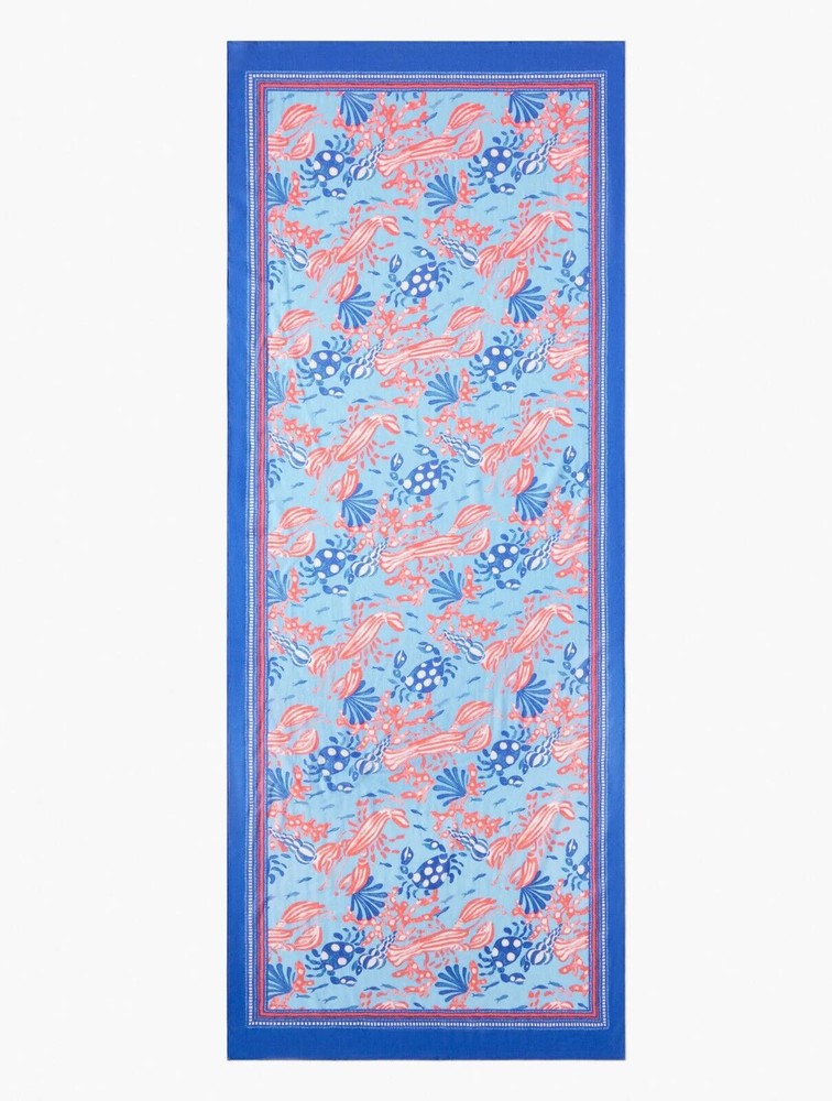 TALBOTS UNDERWATER VISION OBLONG SCARF