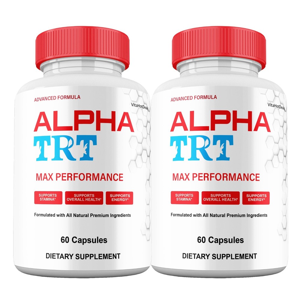 Alpha TRT Capsules for Men, Maximum Strength Formula, AlphaTRT (2 Pack)