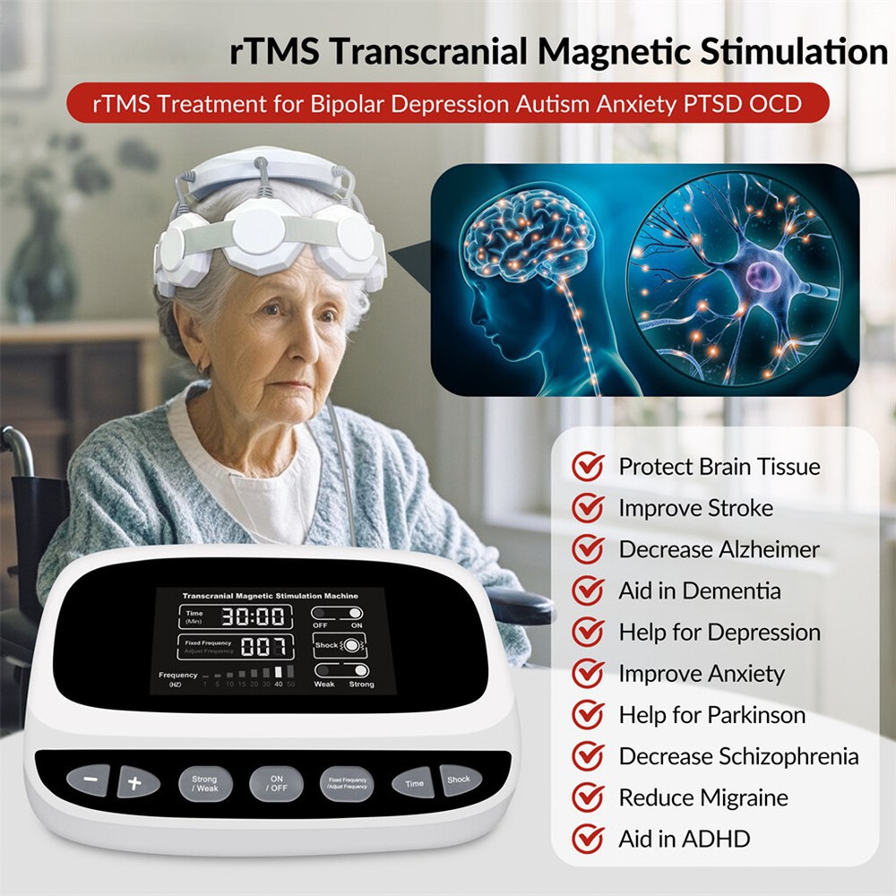 TMS Stimulator for Neuropathic Pain Relief Memory Improvement 11 Frequency Modes