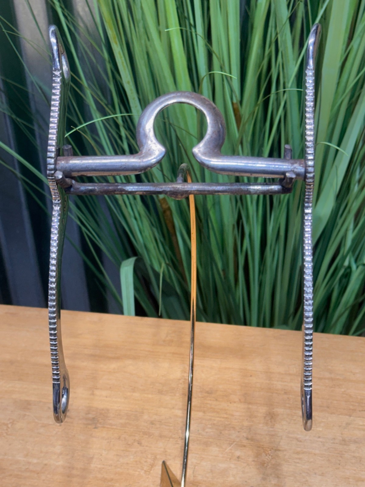 Vintage LES VOGT P408 Frog Port Western Show Horse Bit ~ 5"