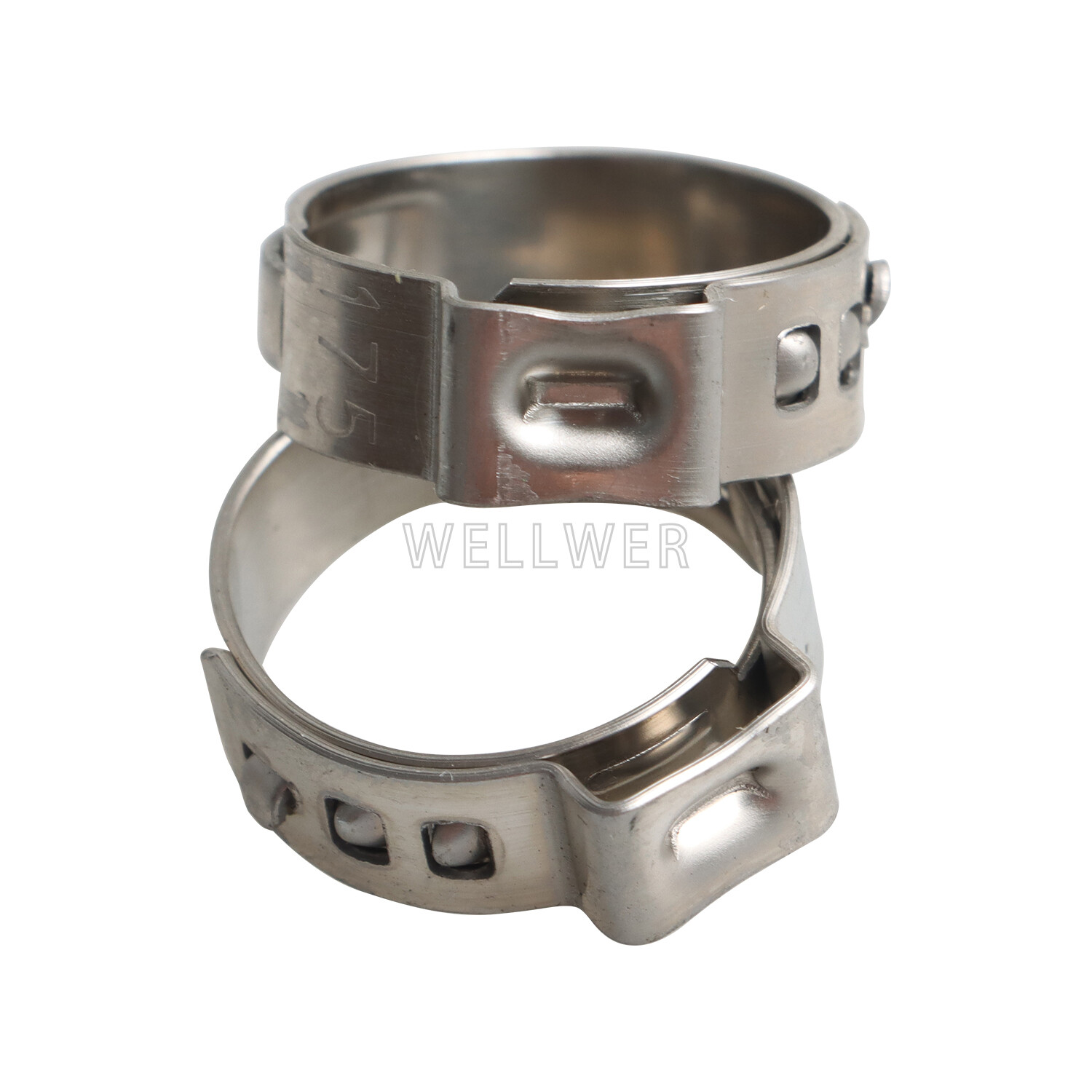 100Pcs 1/2" PEX Stainless Steel Clamp Cinch Rings Crimp Pinch Fitting