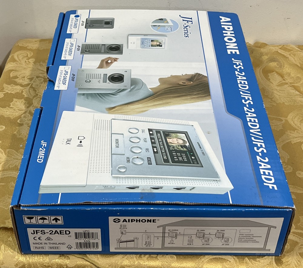 Aiphone JFS-2AED / JFS-2AEDV/ JFS-2AEDF Hands-Free Color Video Intercom System