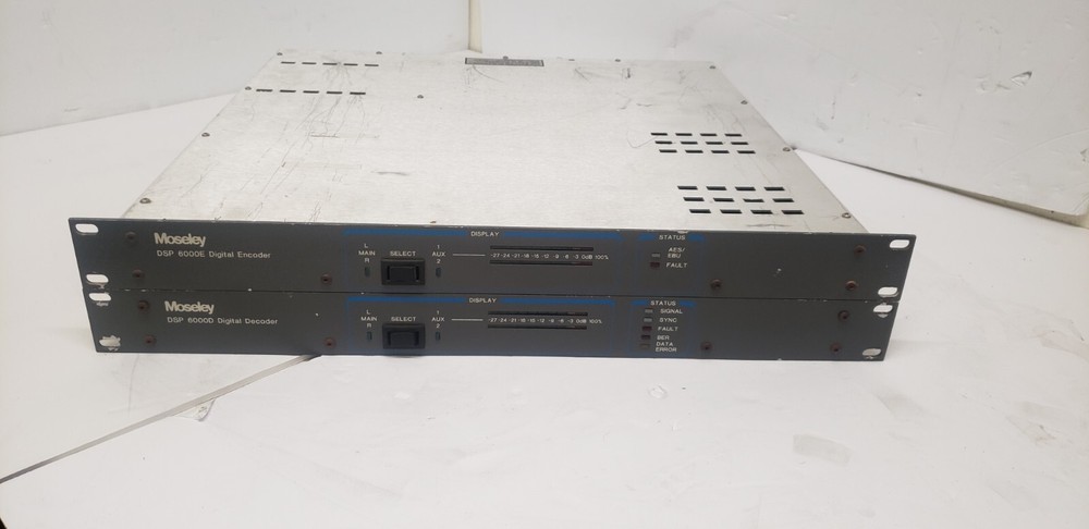 LOT OF 2 Moseley DSP-6000E Digital Encoder and DSP-6000D Digital Decoder SET