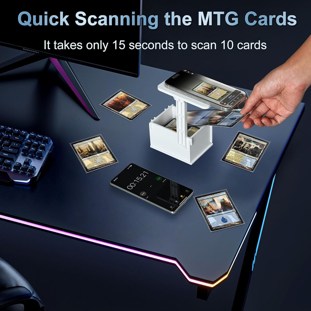 TCG Card Scanner Stand for Quick Scans – Compatible with Unsleeved & Sleev