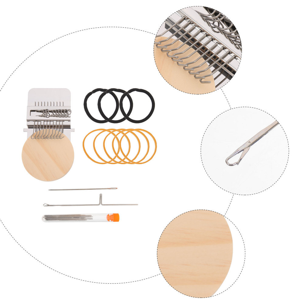 1 Set Small Weaving Loom Darning Loom Type Weave Tool Woven Machine Darning Tool