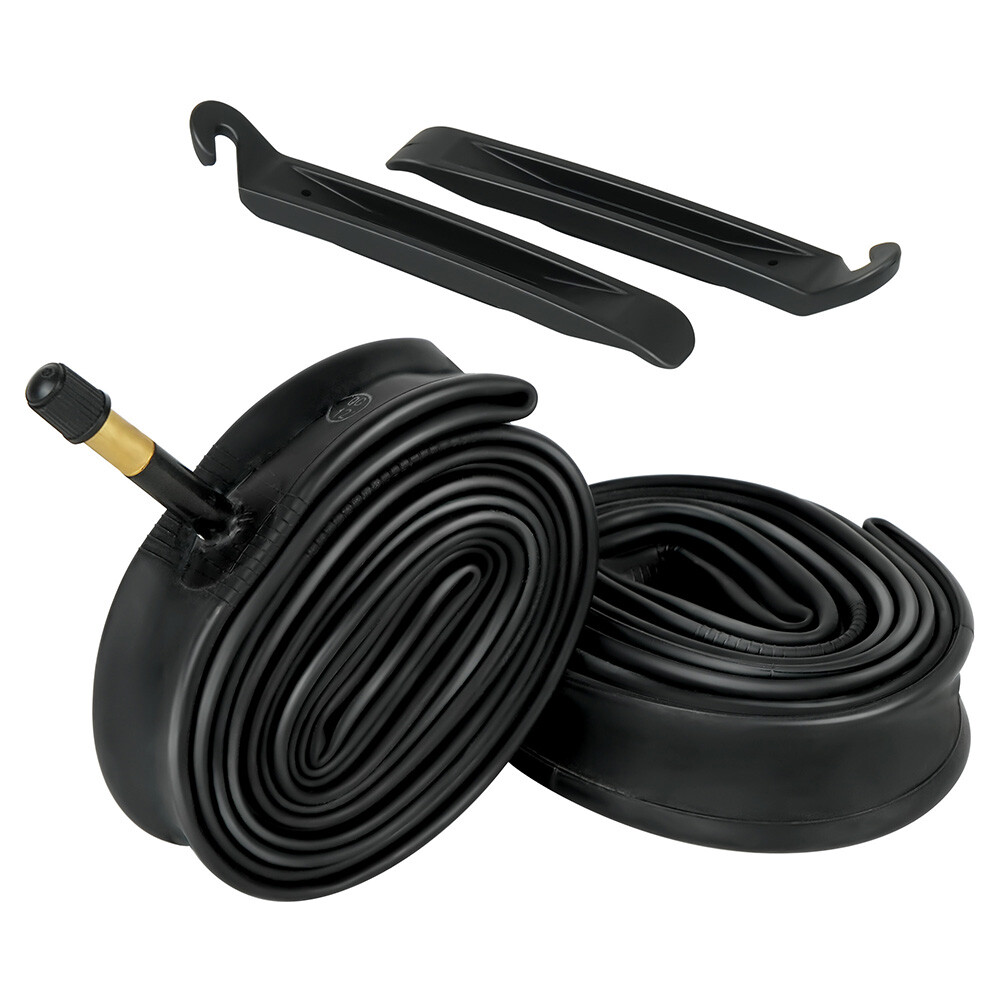 2PCS 700X35-43C Hybrid Bike Inner Tube Road Touring 48mm Schrader Valve