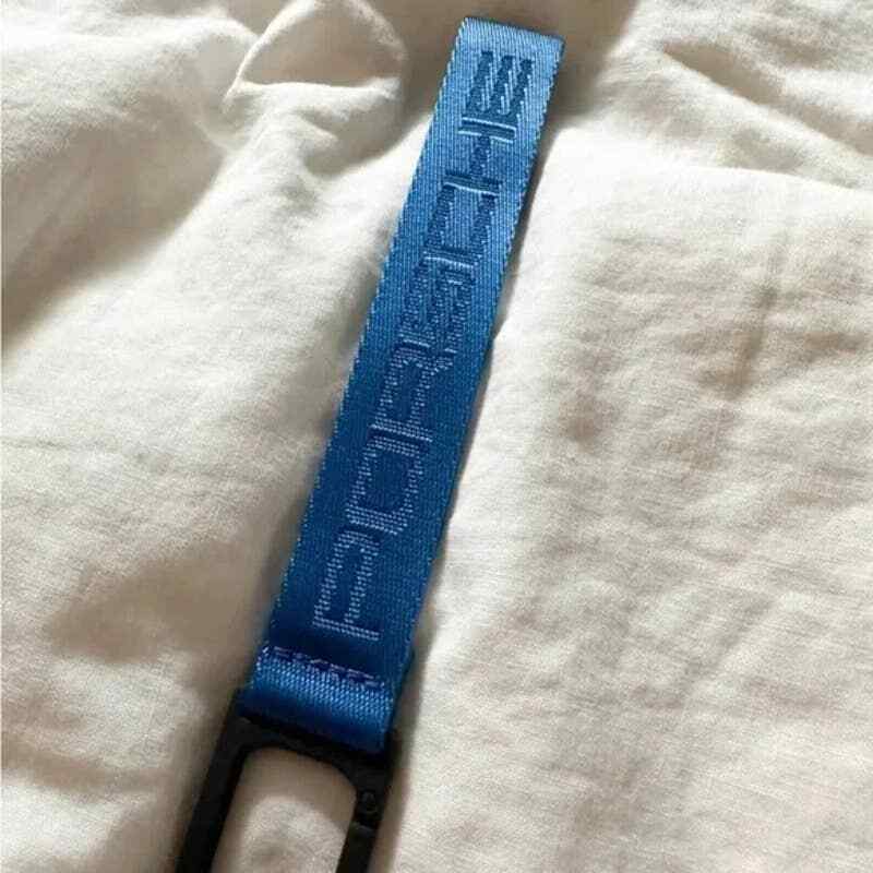 Porsche 911 GT3 Door Pull Handle OEM Keychain Strap Shark Blue Lanyard Ring