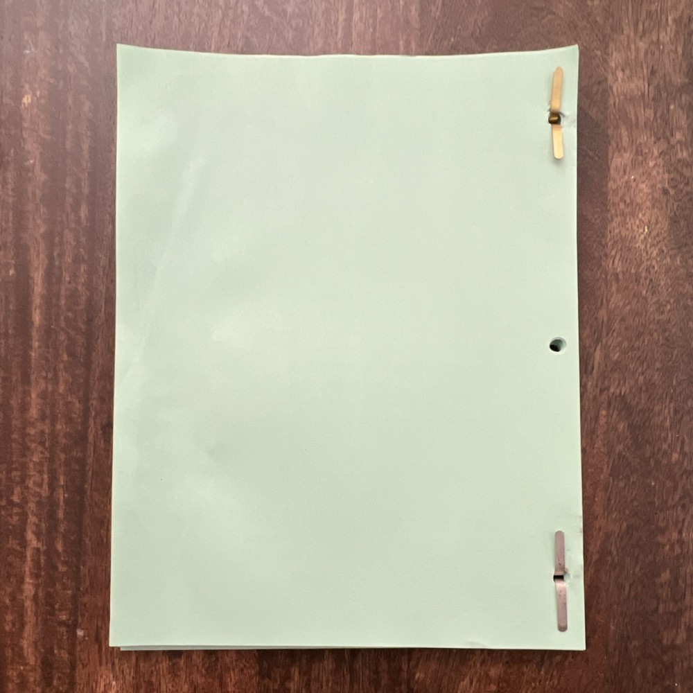Paradise PD Original TV Script Black & Blue Episode #1BBPD03