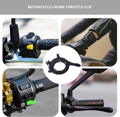 Motorcycle Throttle Cruise Control Clamp, Universal Handlebar Lock Assist,