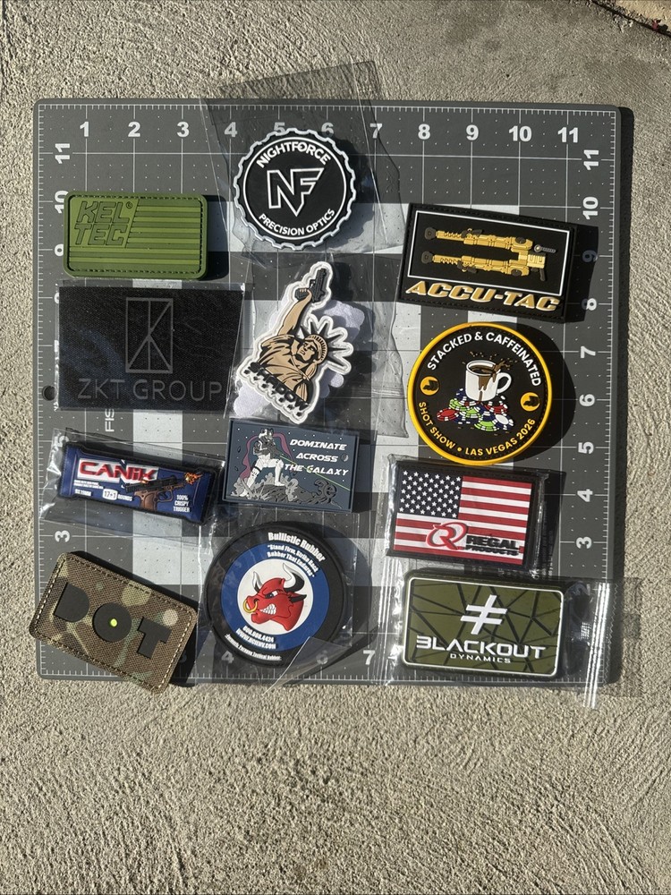 2026 Shot Show Patch Lot Tactical Patch Canik,Shadow Systems, Kel Tec & More