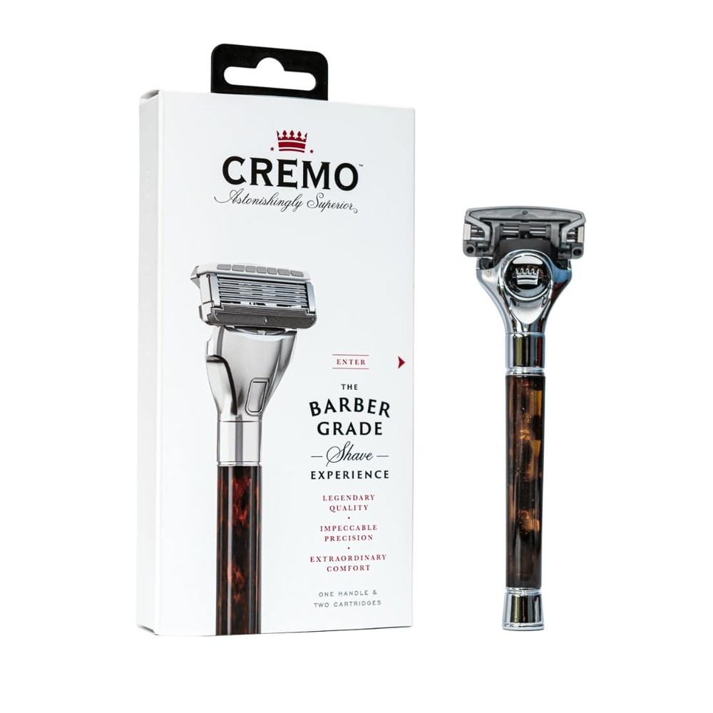 Traditional straight razor shaving kit gift