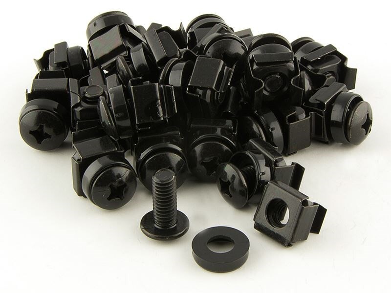 M6 Rack Mount Cage Nuts & Screws, Washers, Square Clips - Server Bag Pack Lot