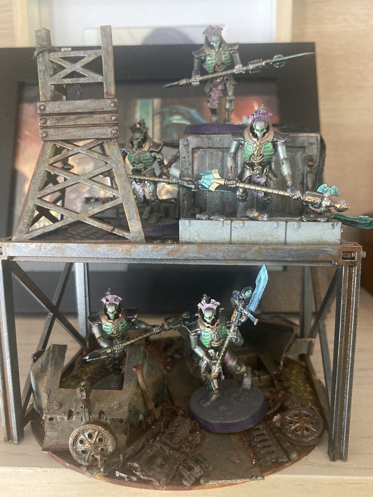 Necron Lychguards And Outpost Terrain