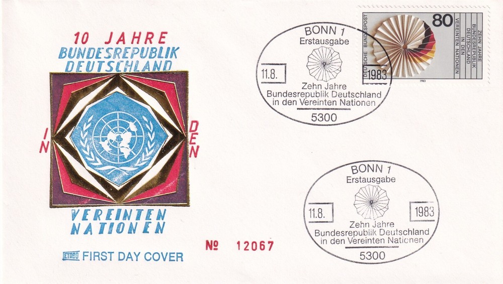 ⭐ 1983 Bonn Germany - First Day cover FDC - Ersttagsbrief ⭐ E461