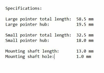 Premium Escalade Speedo Cluster Pointers Set 2003-2013 GM Black Chrome Blue New
