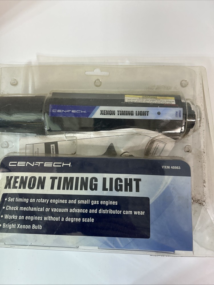 CenTech 40963 Blk LED Indicator Trigger Activated Xenon Advance Timing Light