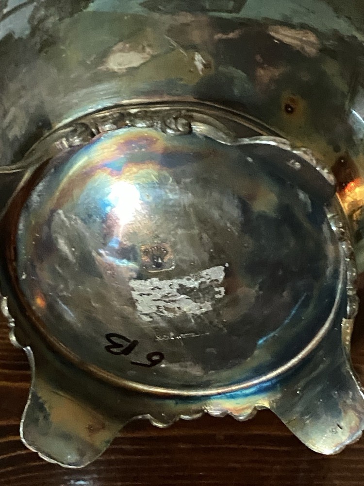 Silver plated Tea Pot With Wooden Handle /England