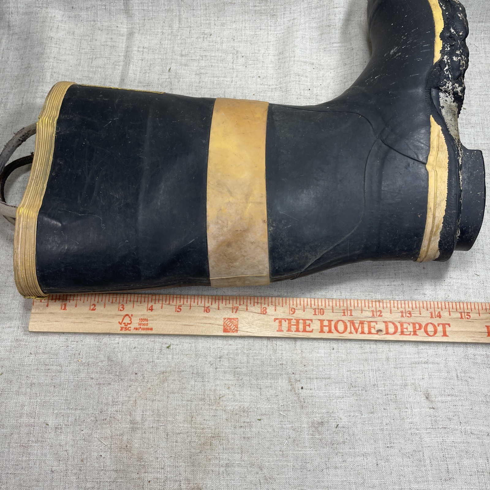 VTG Ranger FireMaster Steel Midsole Toe Insulated Rubber Firefighter Boots Sz 9