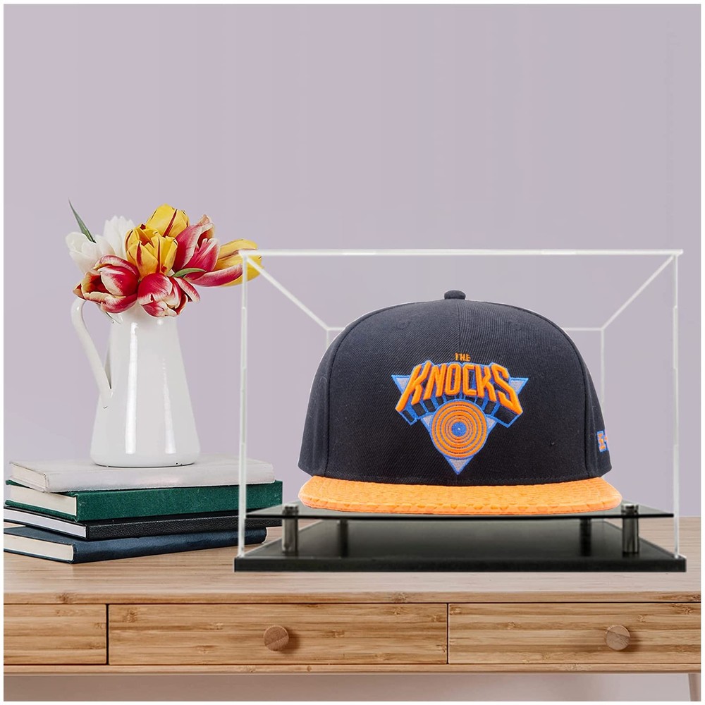 Acrylic Hat Display Case â€“ Fits Signed Baseball Cap Snapback Mini Helmet