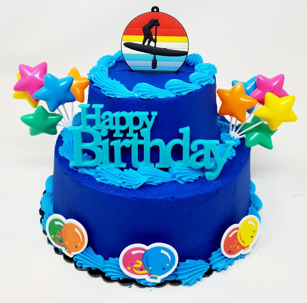 PADDLEBOARD Paddle Boarding Paddle Board Themed Birthday Cake Topper Set