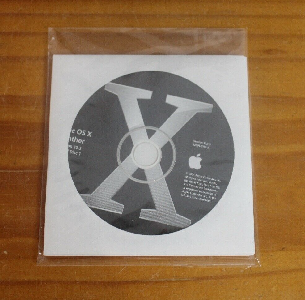 LLF ~ Apple Mac OS X 10.3.2 Panther M9227LL/A -Vtg Computer Software