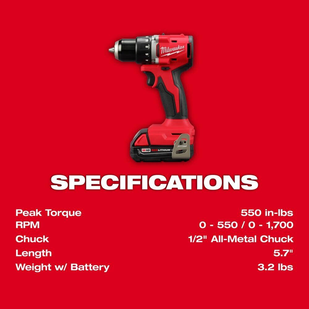 Milwaukee M18 Compact 2-Tool Combo Kit